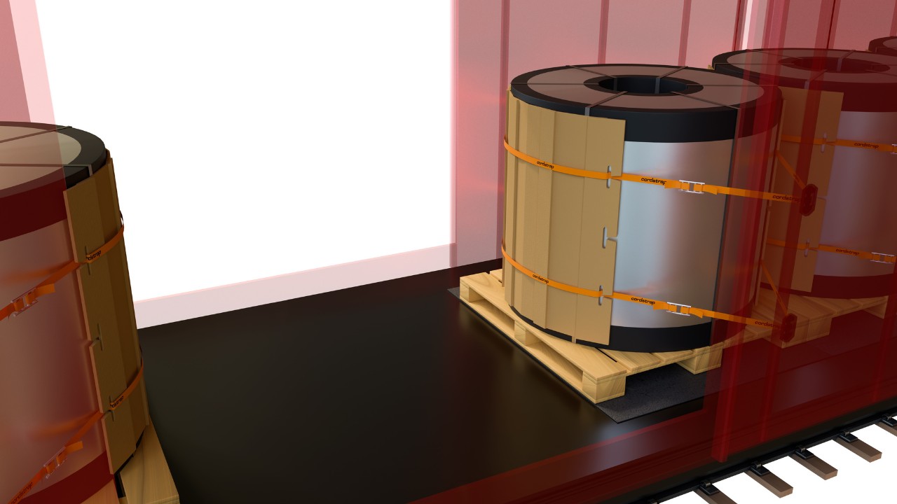 Edge and corner protection components for coil securing
